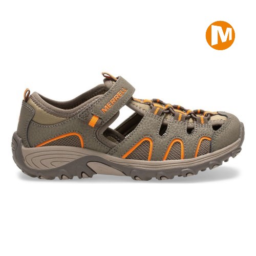 Dětské Sandály Merrell Hydro H2O Hiker Tmavě Olivy Zelené (CZ. NBQSA)